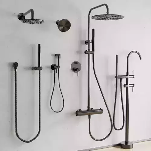 Bathroom faucet and shower Smesiteli Bagnolux 3D model