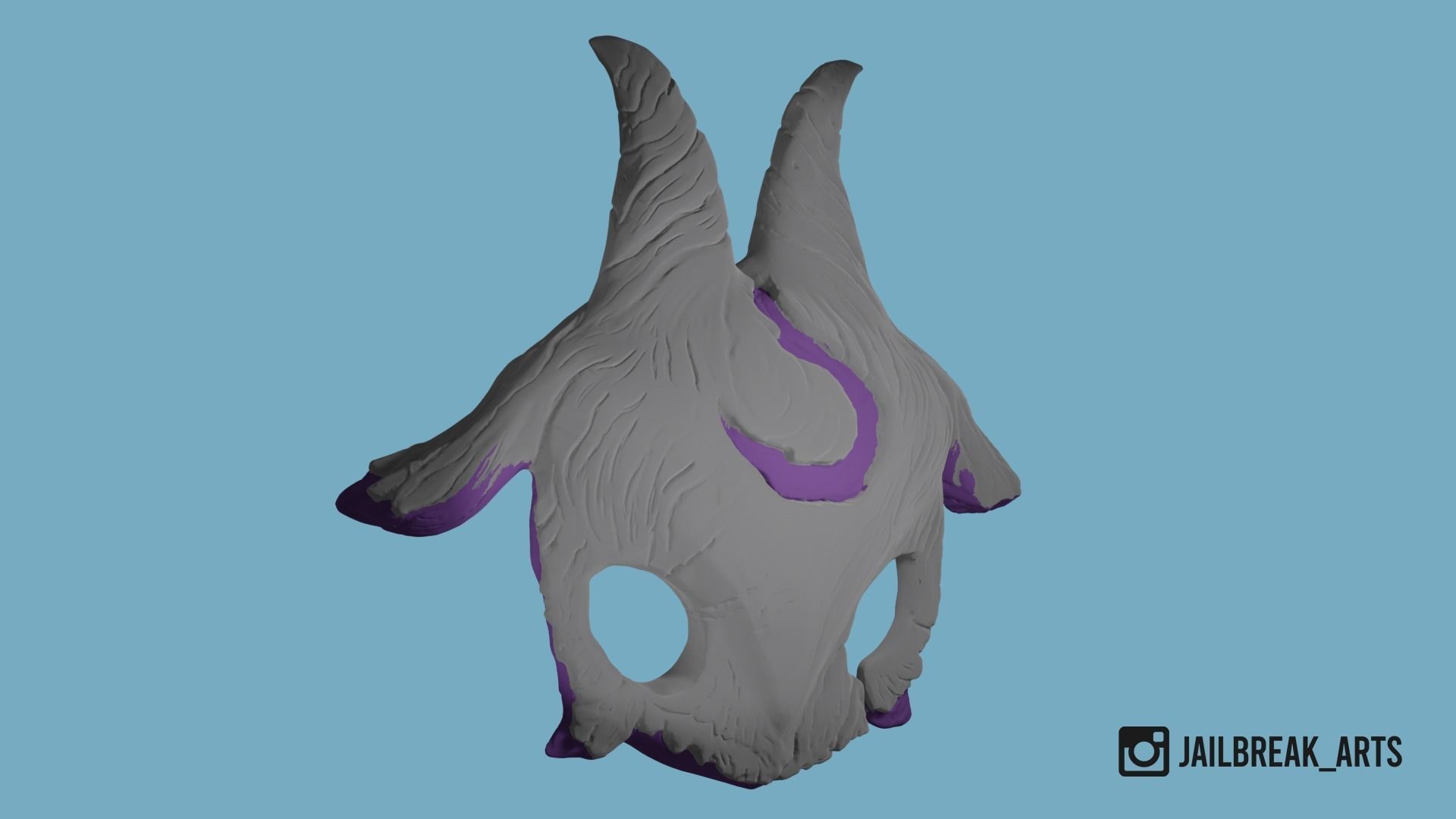 League Of Legends - Kindred Lamb Mask 3D print model_3