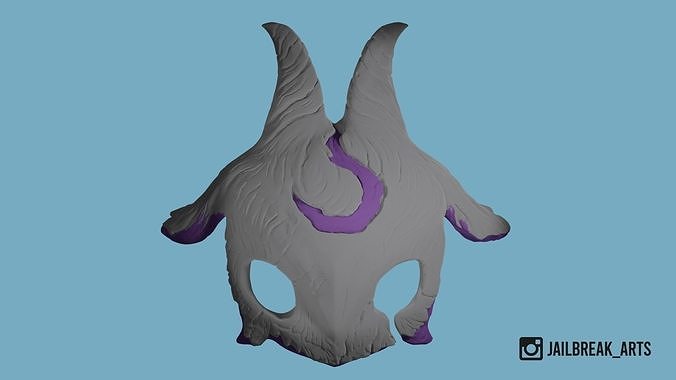 League Of Legends - Kindred Lamb Mask 3D print model