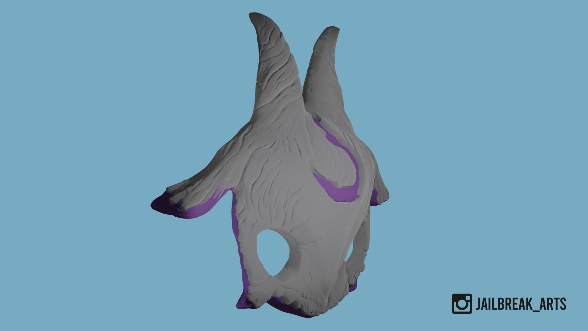 League Of Legends - Kindred Lamb Mask 3D print model_2