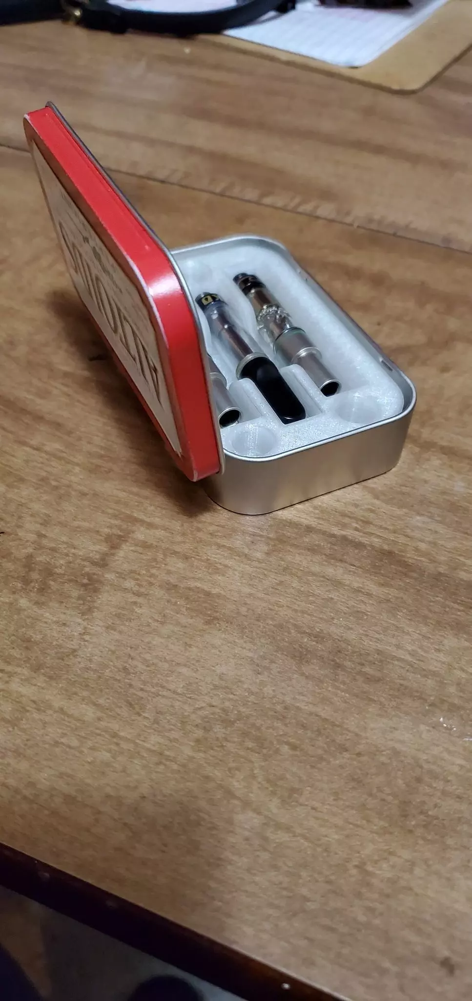 Altoid can sized Dab Cart Holder Insert STL 3D print model_0