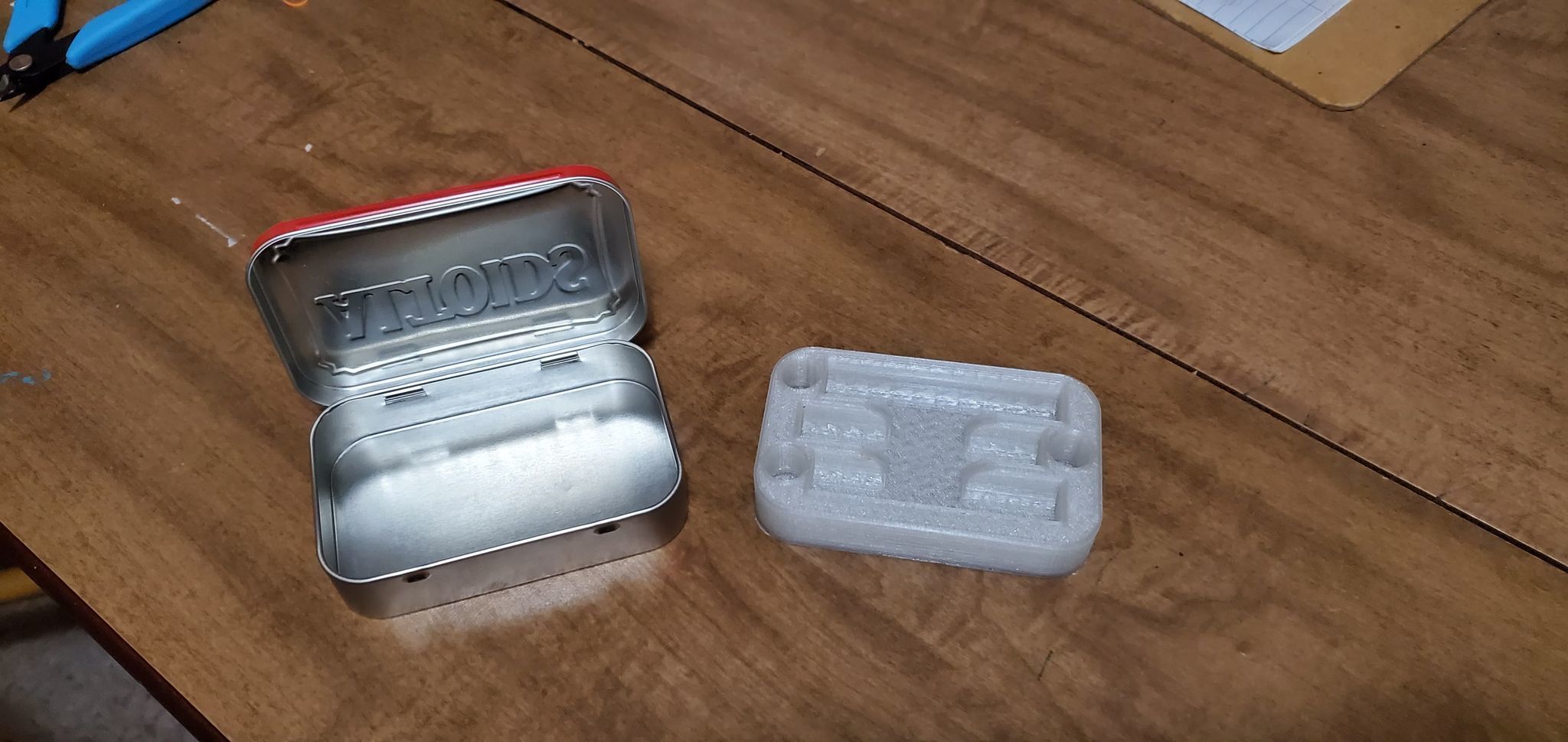 Altoid can sized Dab Cart Holder Insert STL 3D print model_2