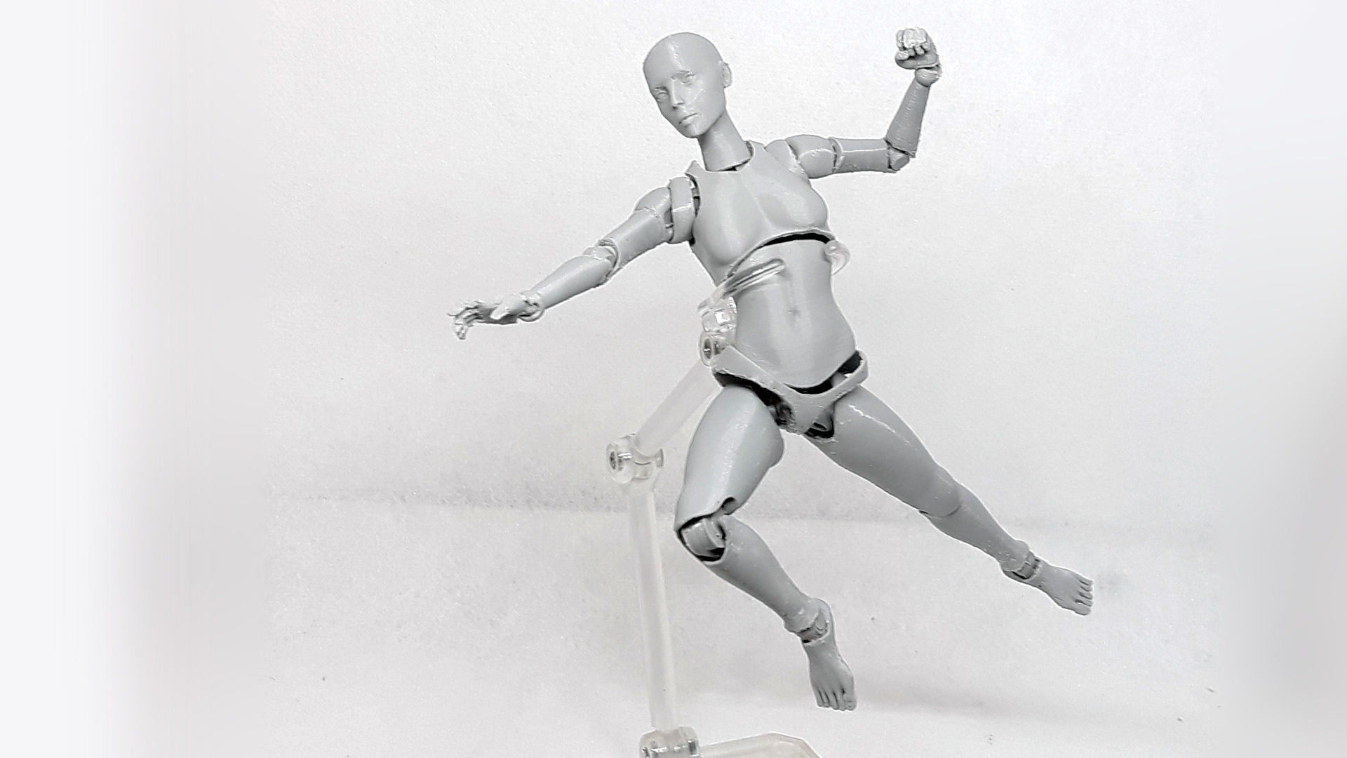 Lady Figure the 3D printed female action figure 3D print model_14