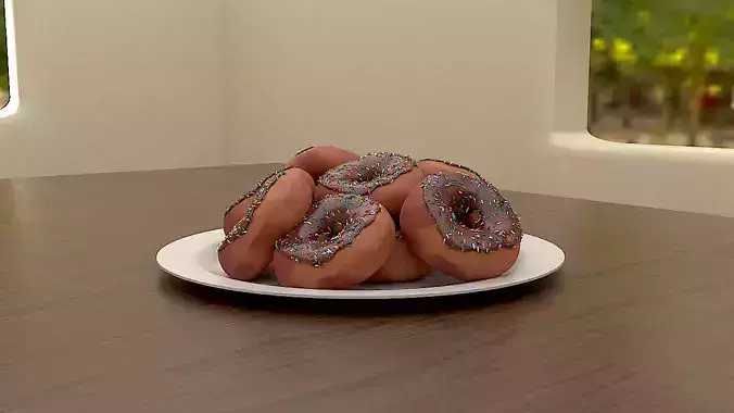 Plate of Doughnuts