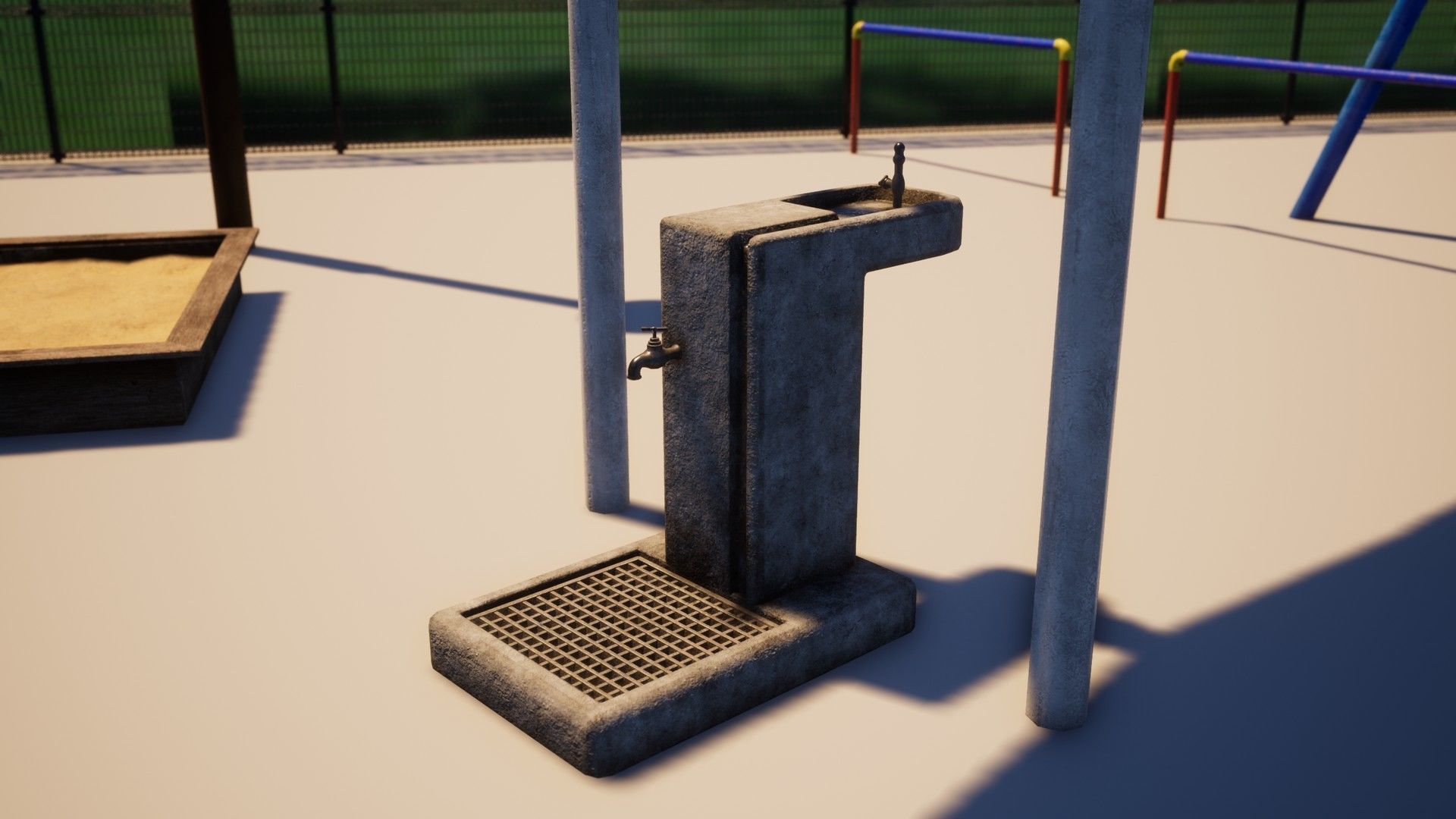 Japanese Playground Pack Low-poly 3D model_9