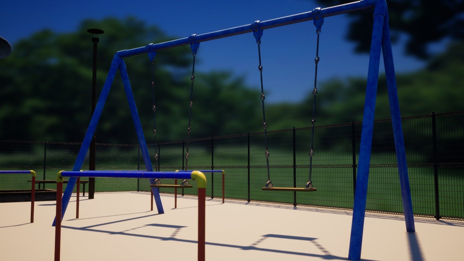 Japanese Playground Pack Low-poly 3D model_4