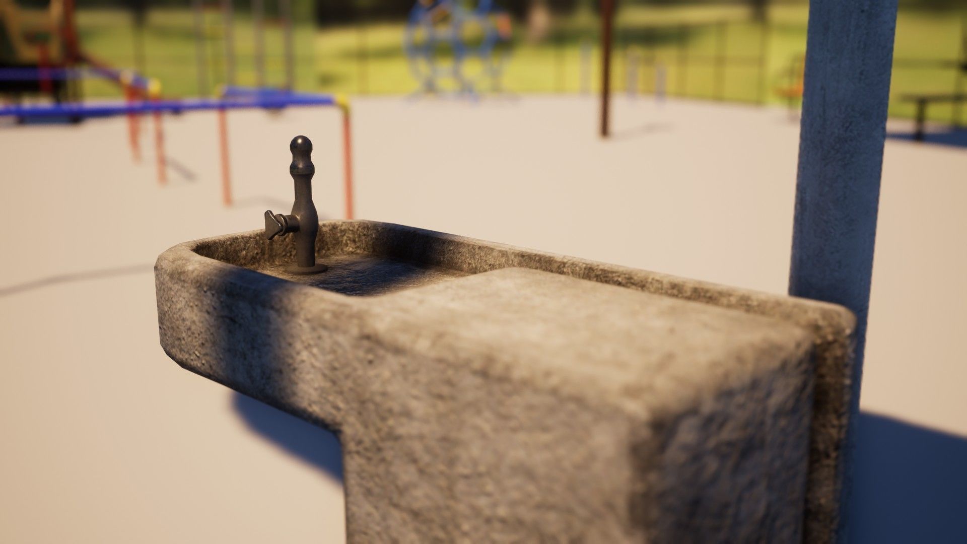 Japanese Playground Pack Low-poly 3D model_8
