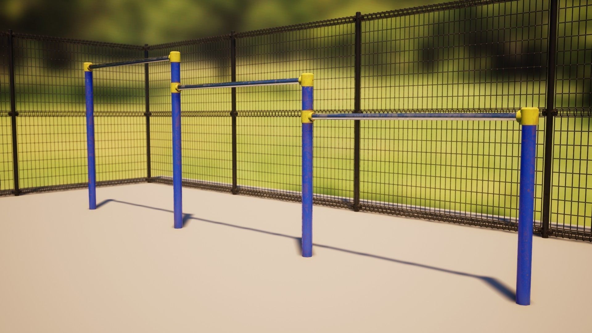 Japanese Playground Pack Low-poly 3D model_7