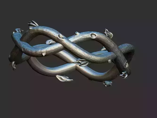 Wood Ring 3D print model