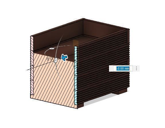 Model Railway Wooden Flower Trough Planter 3D print model_5