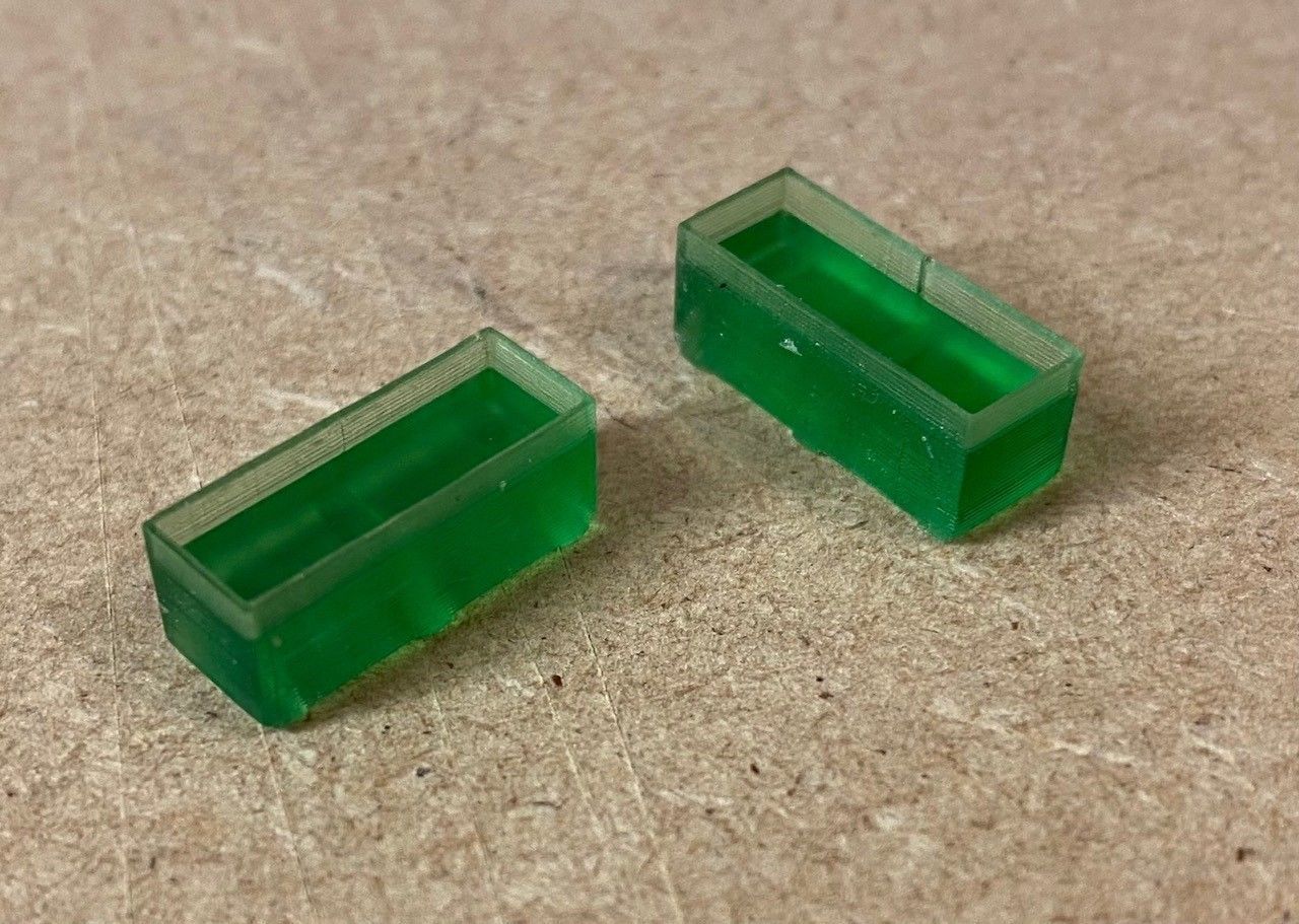 Model Railway Wooden Flower Trough Planter 3D print model_2