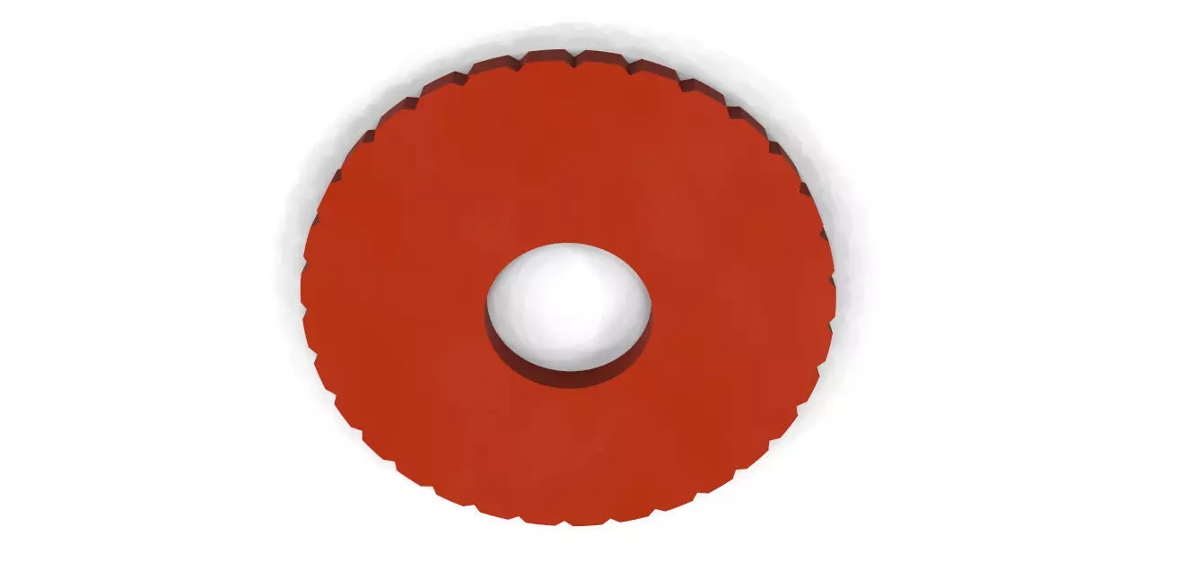 Kumihimo disc 6 inch disc and 4 and a quarter 3D print model