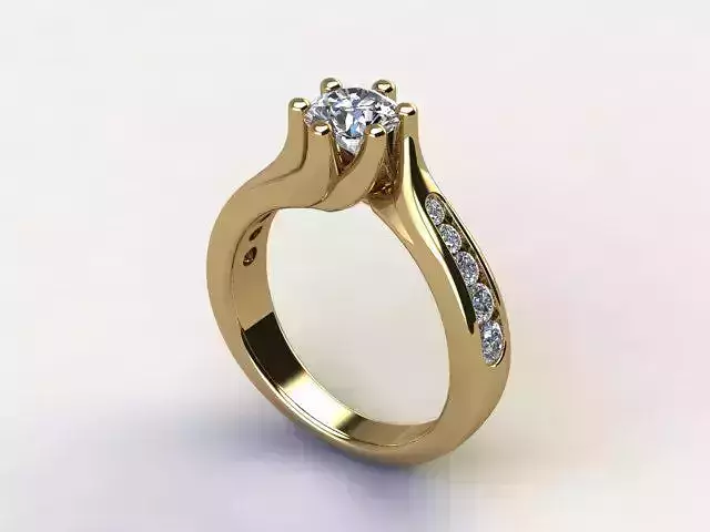 10025 diamond engagement ring gold