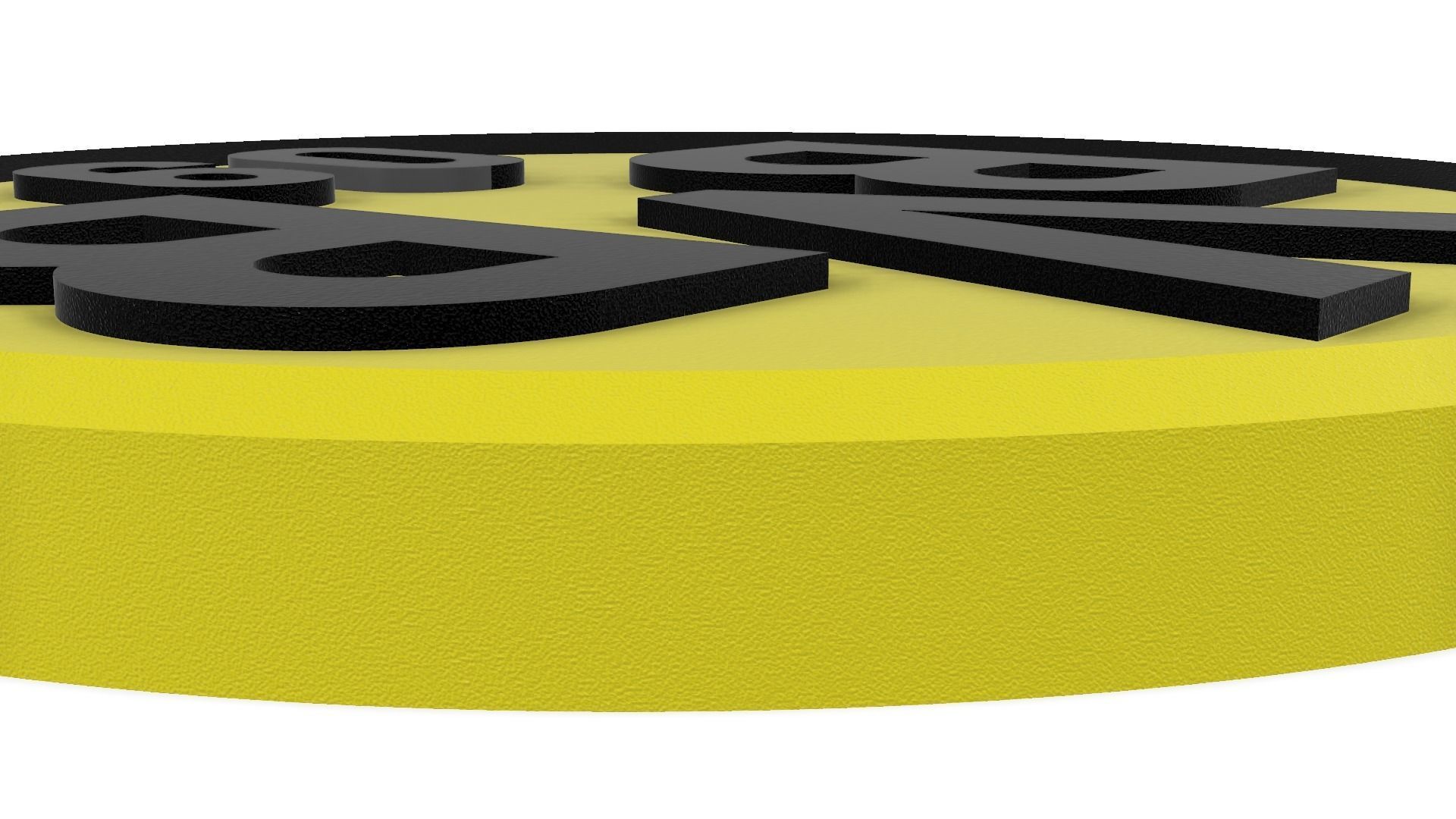 Borussia Dortmund Wall Sign 3D print model_4