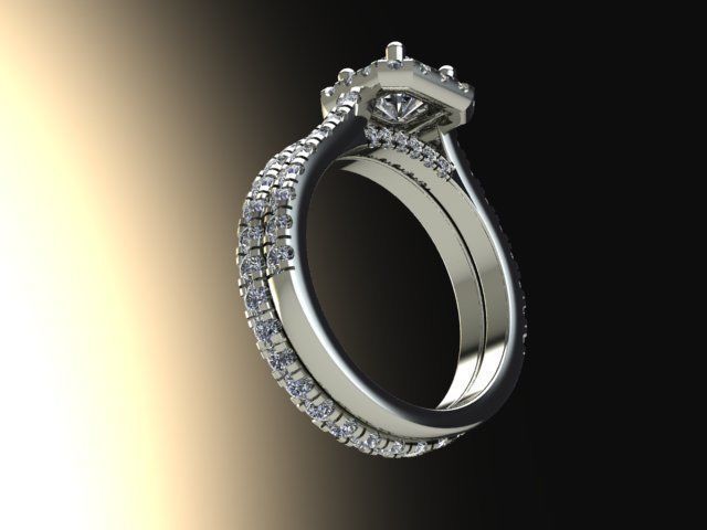 10034 diamond halo engagement ring 3D print model_4