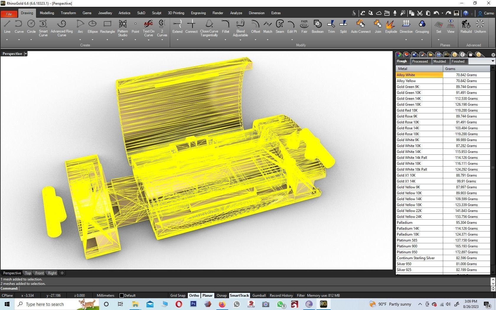 Chain Lock 24 x48 x13 Double Hinged 3D print model_3