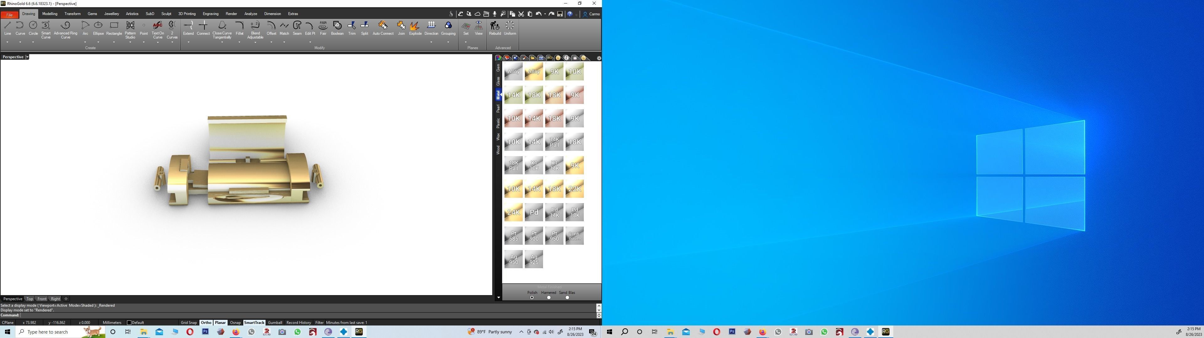 Chain Lock 24 x48 x13 Double Hinged 3D print model_2