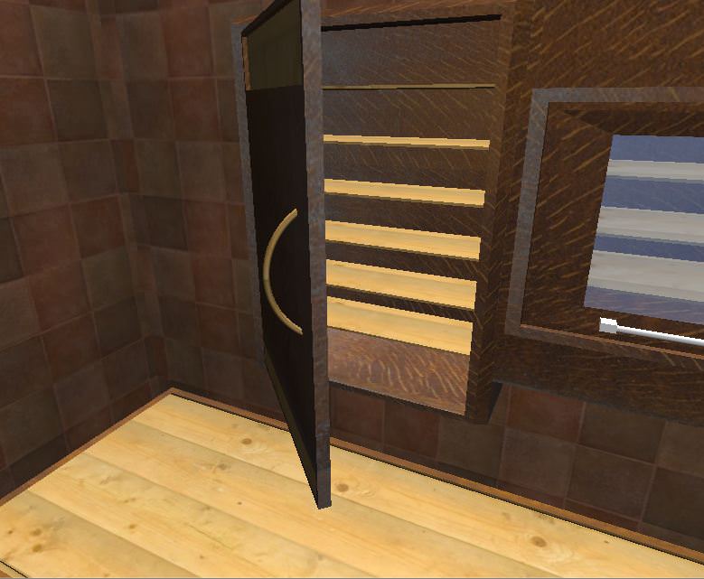 Kitchen elements Low-poly 3D model_5