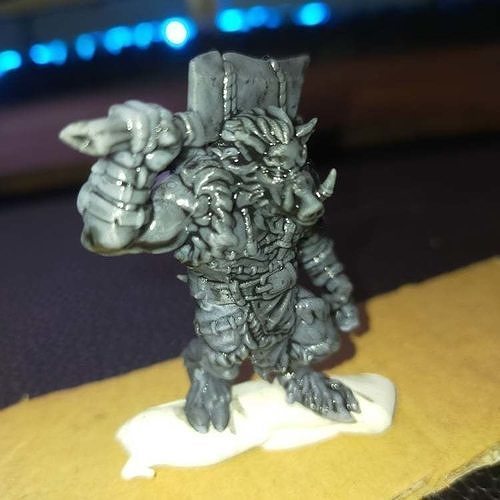 Wereboar Dnd Monster Miniature 3d print model 3D print model