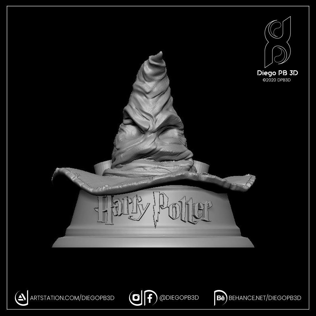 HOLDER HAT HARRY POTTER 3D print model_1