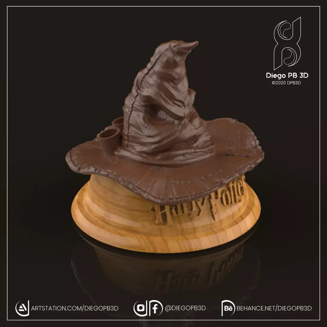 HOLDER HAT HARRY POTTER 3D print model_0