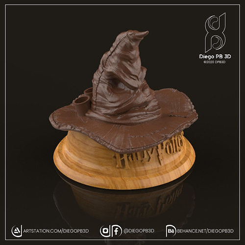 HOLDER HAT HARRY POTTER 3D print model