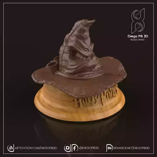HOLDER HAT HARRY POTTER 3D print model