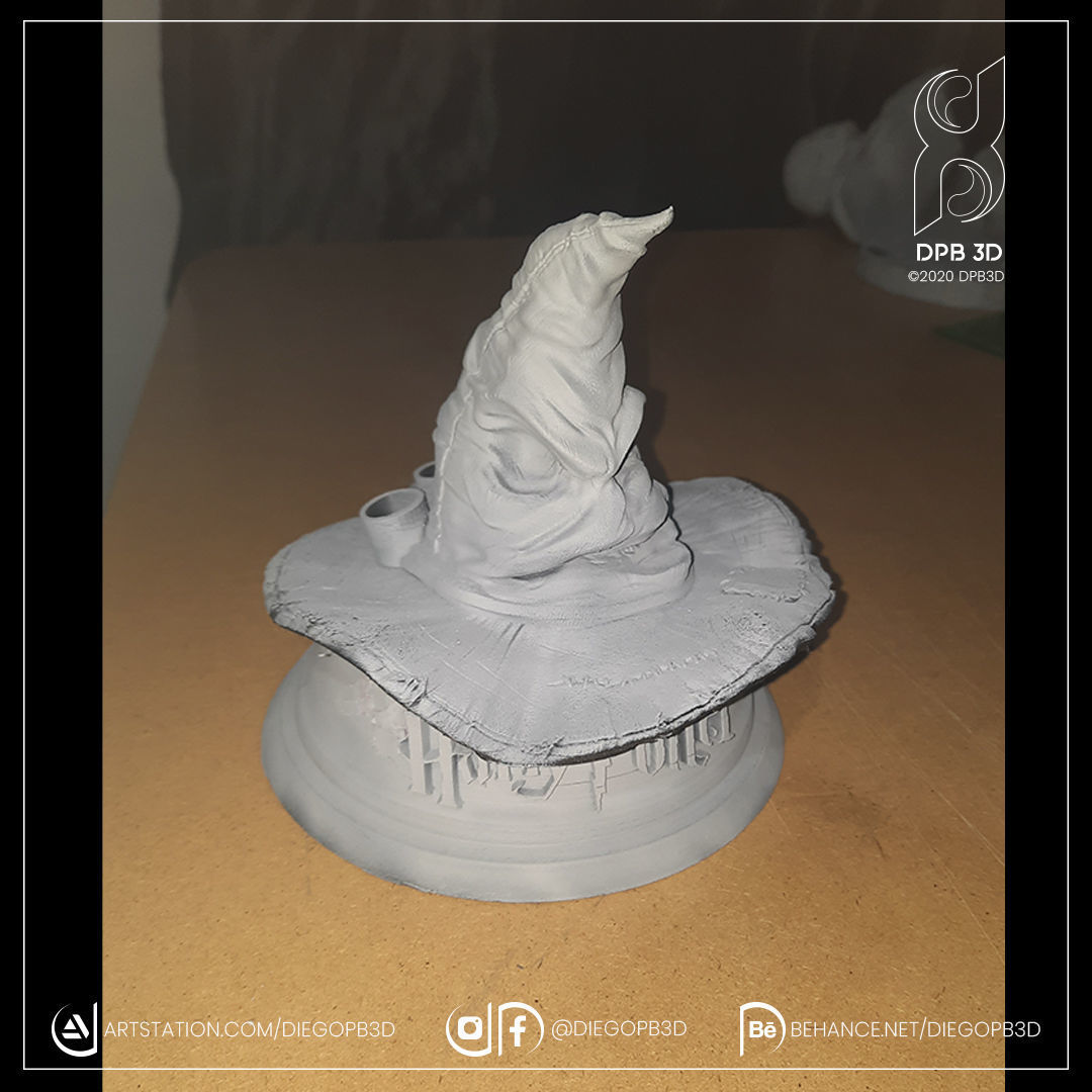 HOLDER HAT HARRY POTTER 3D print model_4