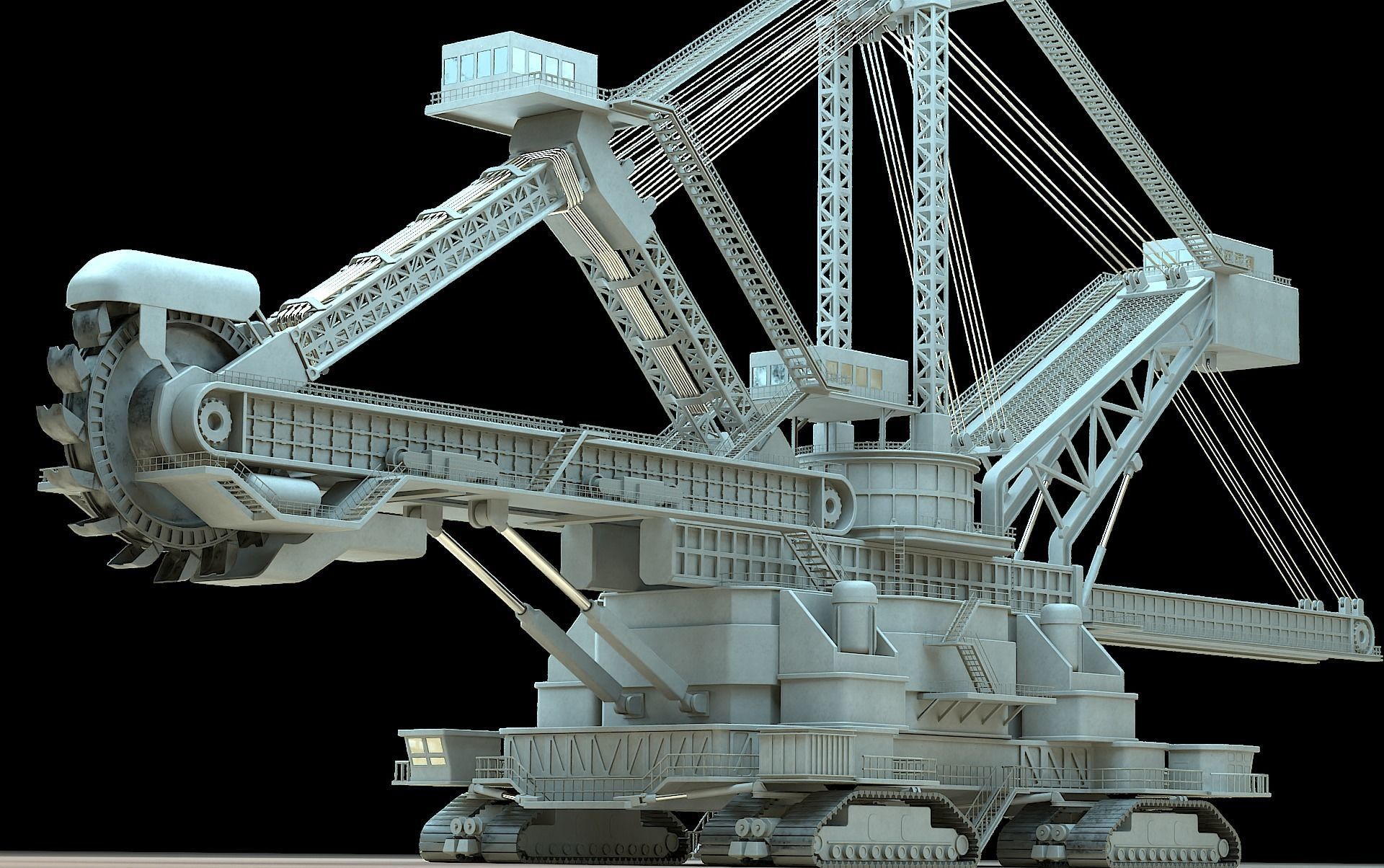heavy duty miner 3D model_8