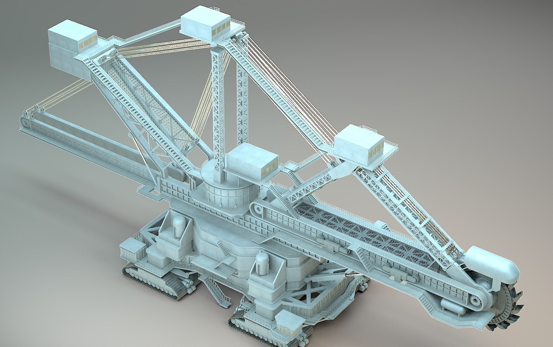 heavy duty miner 3D model_1