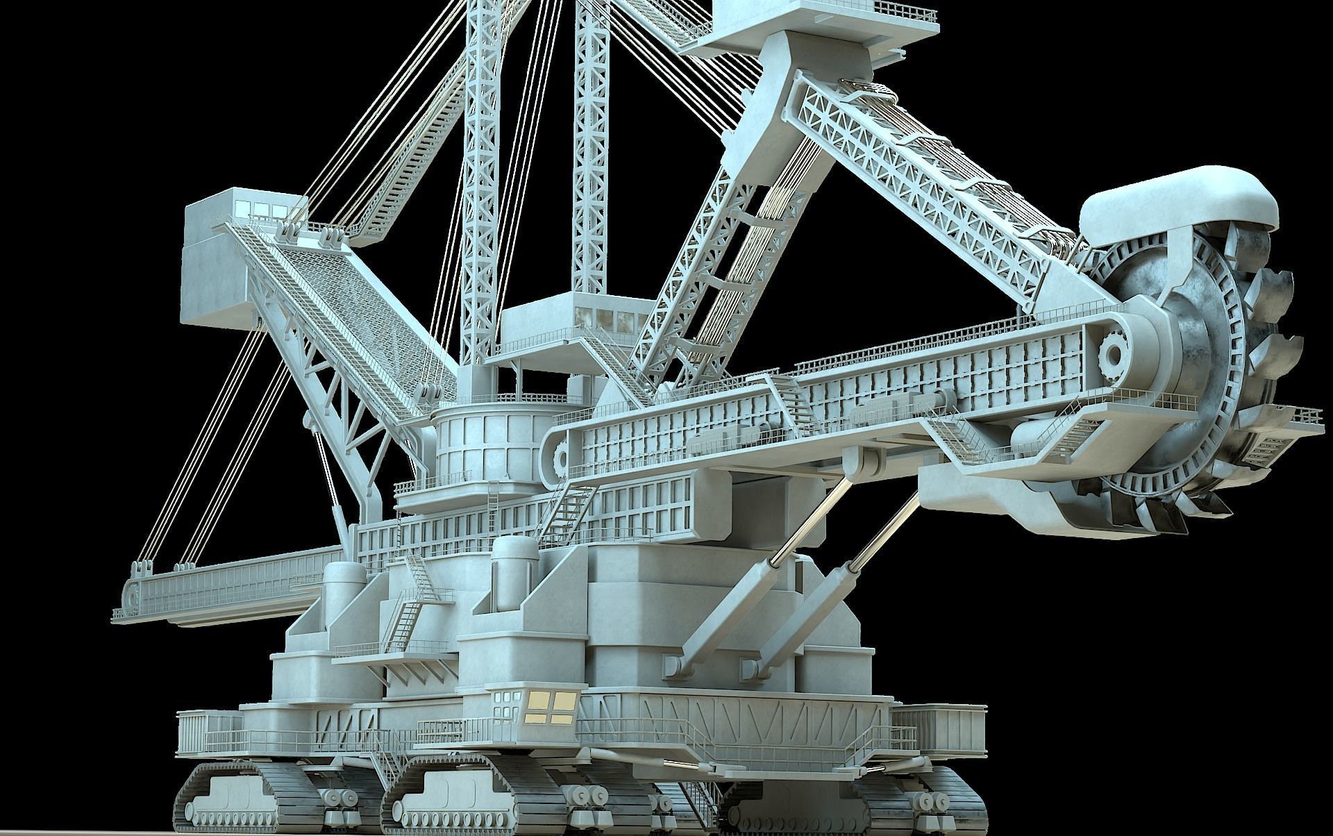 heavy duty miner 3D model_11