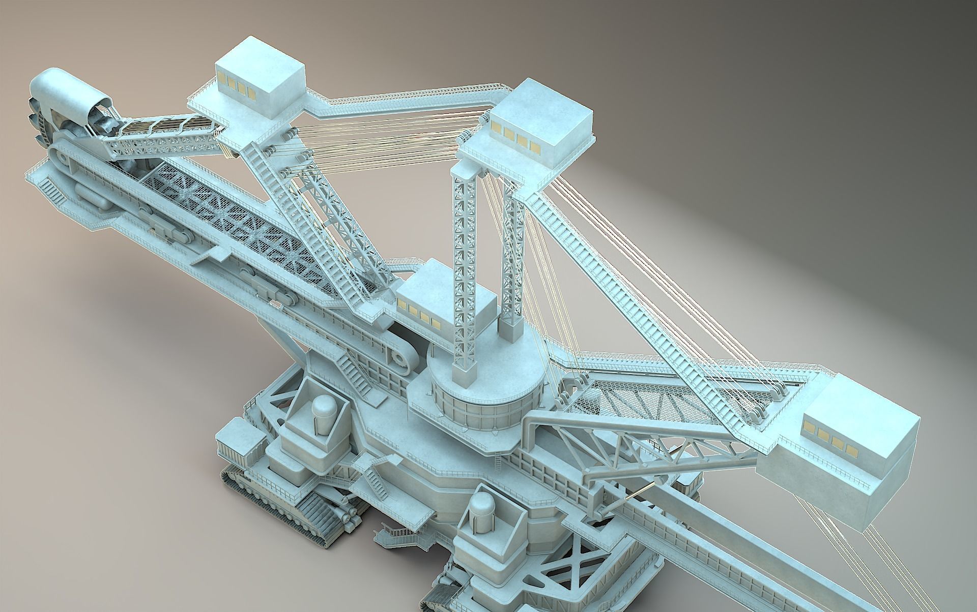 heavy duty miner 3D model_4