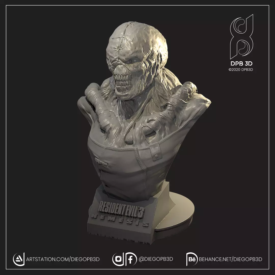 NEMESIS RESIDENT EVIL 3 3D print model_0