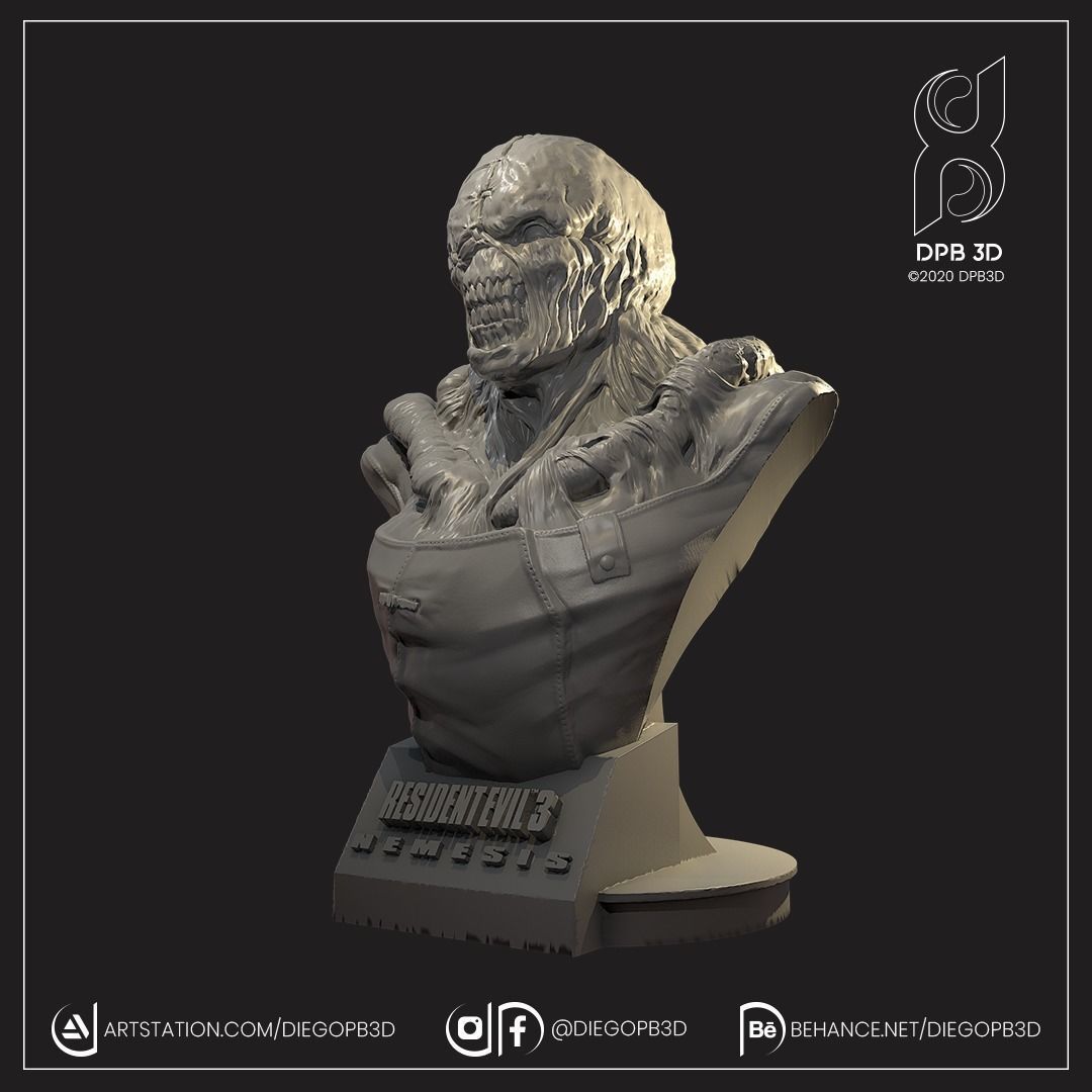 NEMESIS RESIDENT EVIL 3 3D print model_2