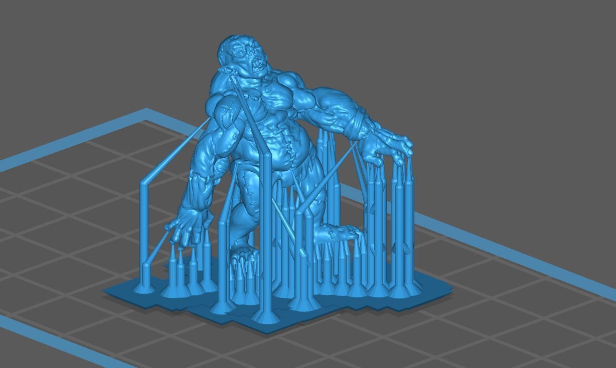 Dnd Flesh Golem Miniature 3d print model 3D print model_2
