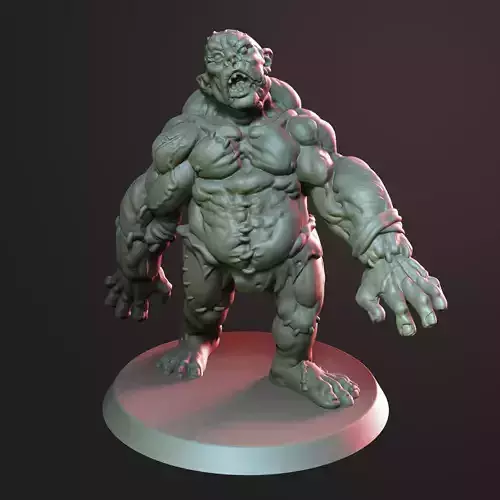Dnd Flesh Golem Miniature 3d print model