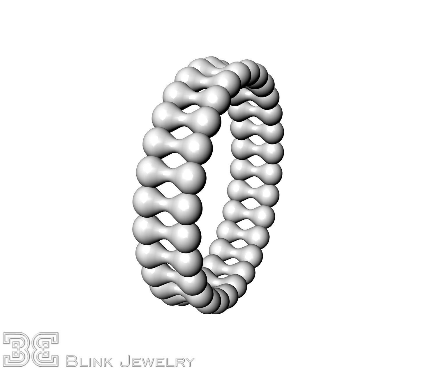 Luxury eternity ring unique design package 3D print model_16