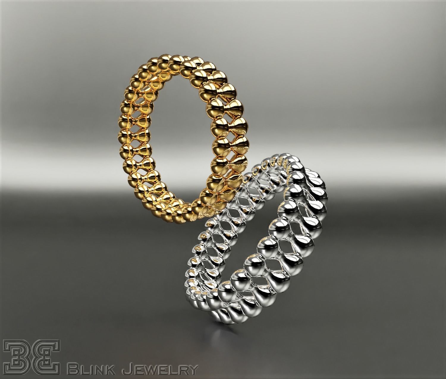 Luxury eternity ring unique design package 3D print model_2