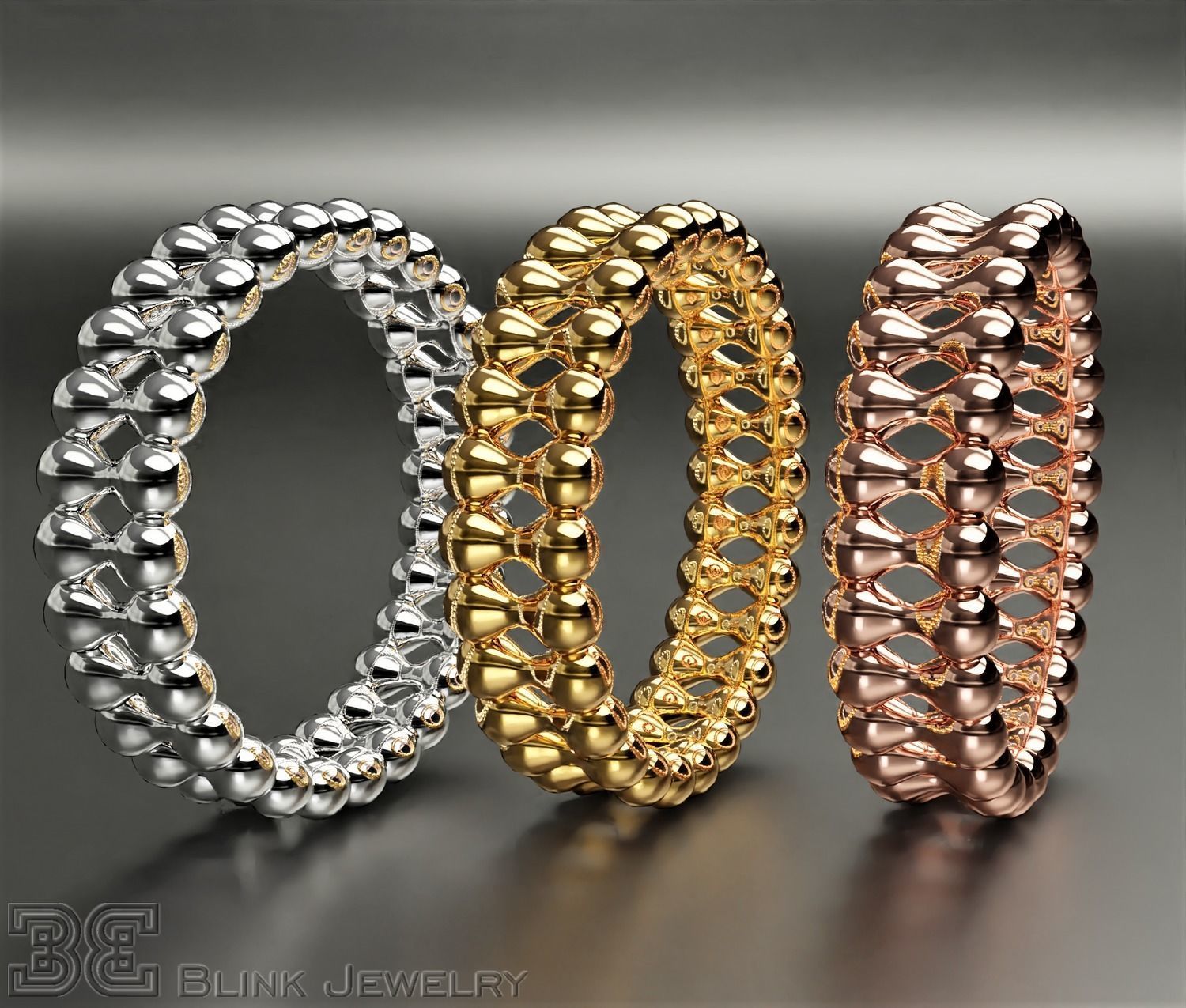 Luxury eternity ring unique design package 3D print model_5