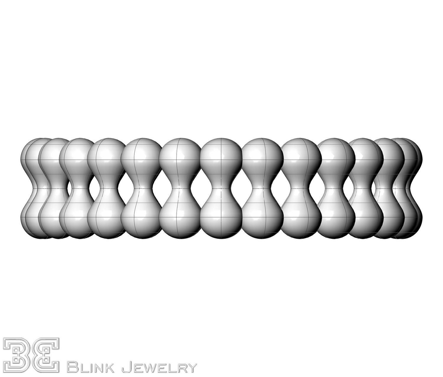 Luxury eternity ring unique design package 3D print model_14