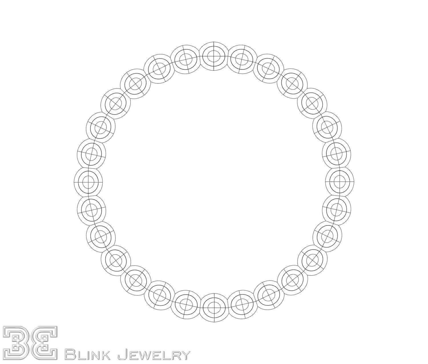Luxury eternity ring unique design package 3D print model_18