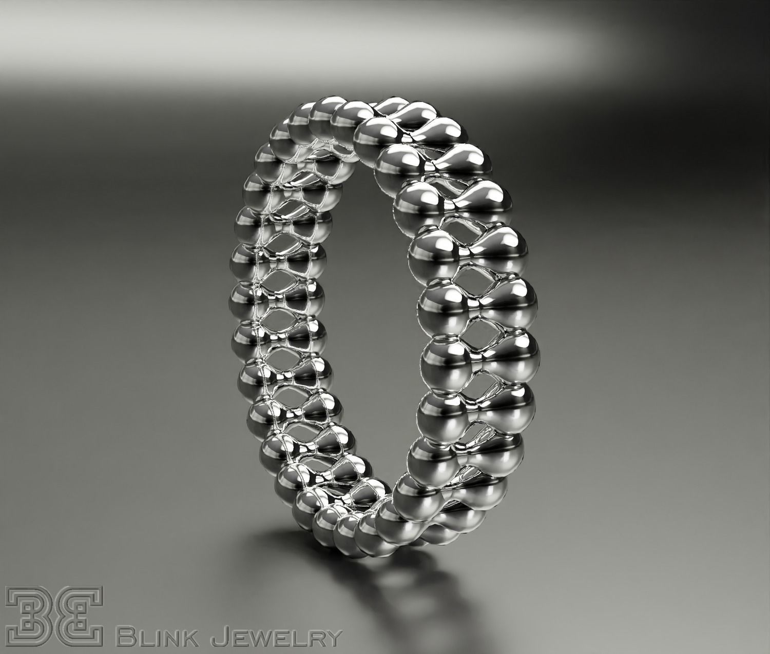 Luxury eternity ring unique design package 3D print model_3