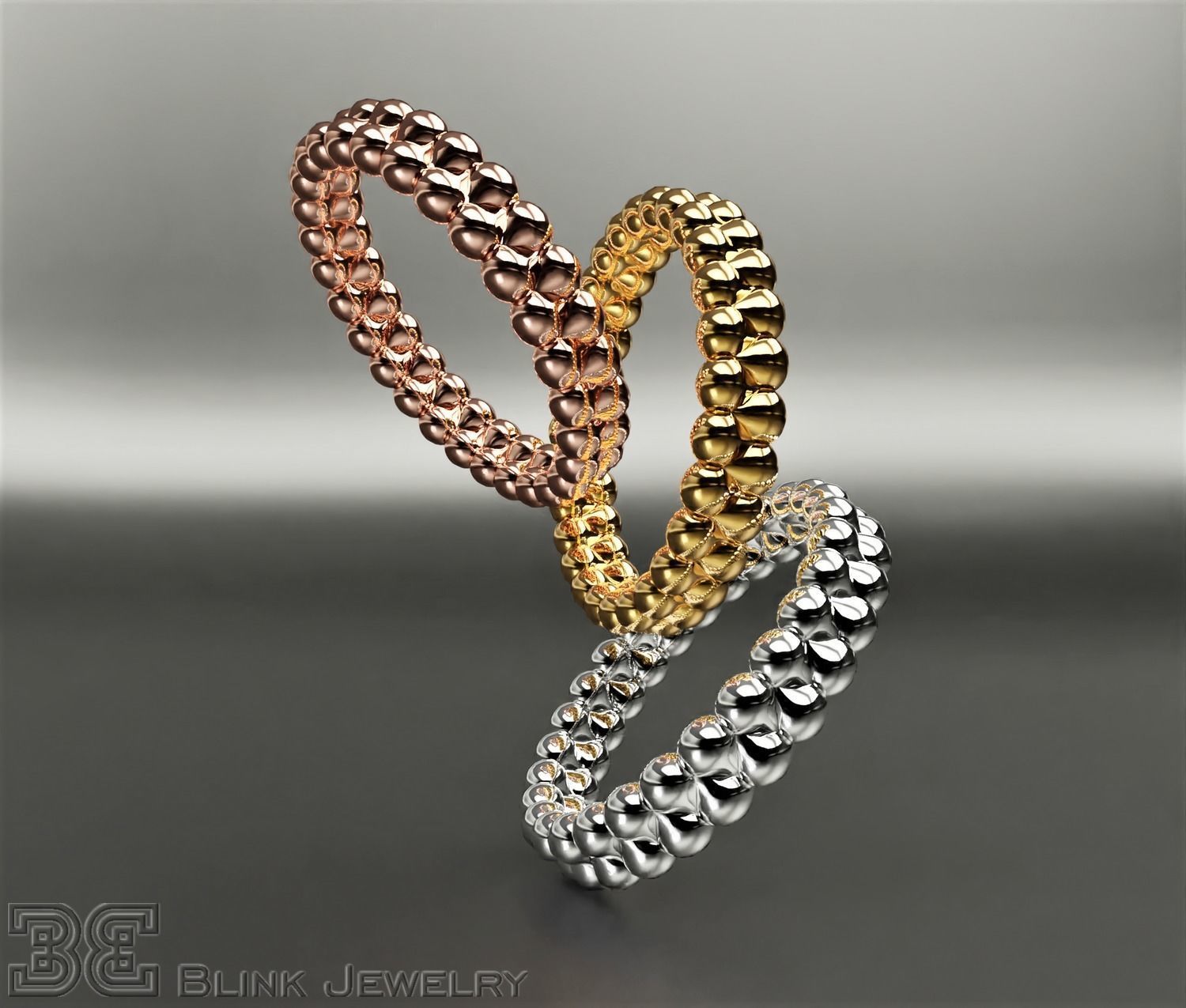 Delicate eternity band luxury style package 3D print model_1