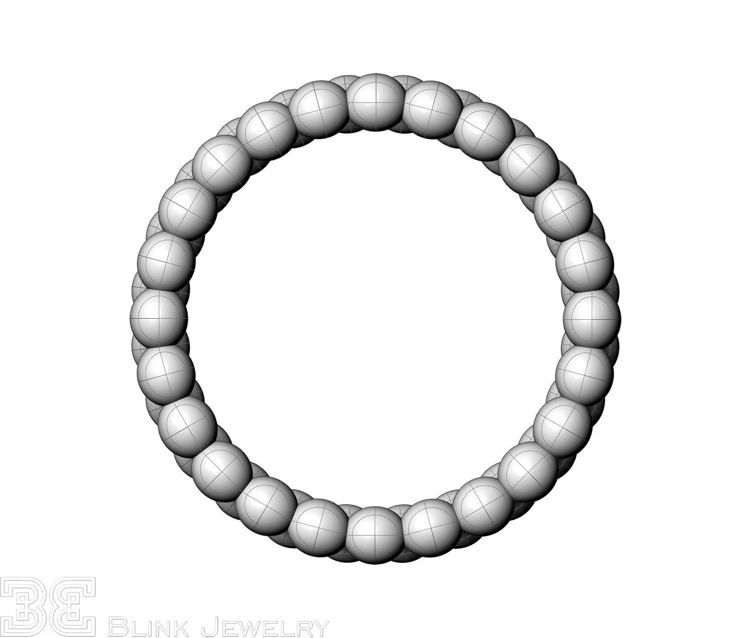 Delicate eternity band luxury style package 3D print model_16