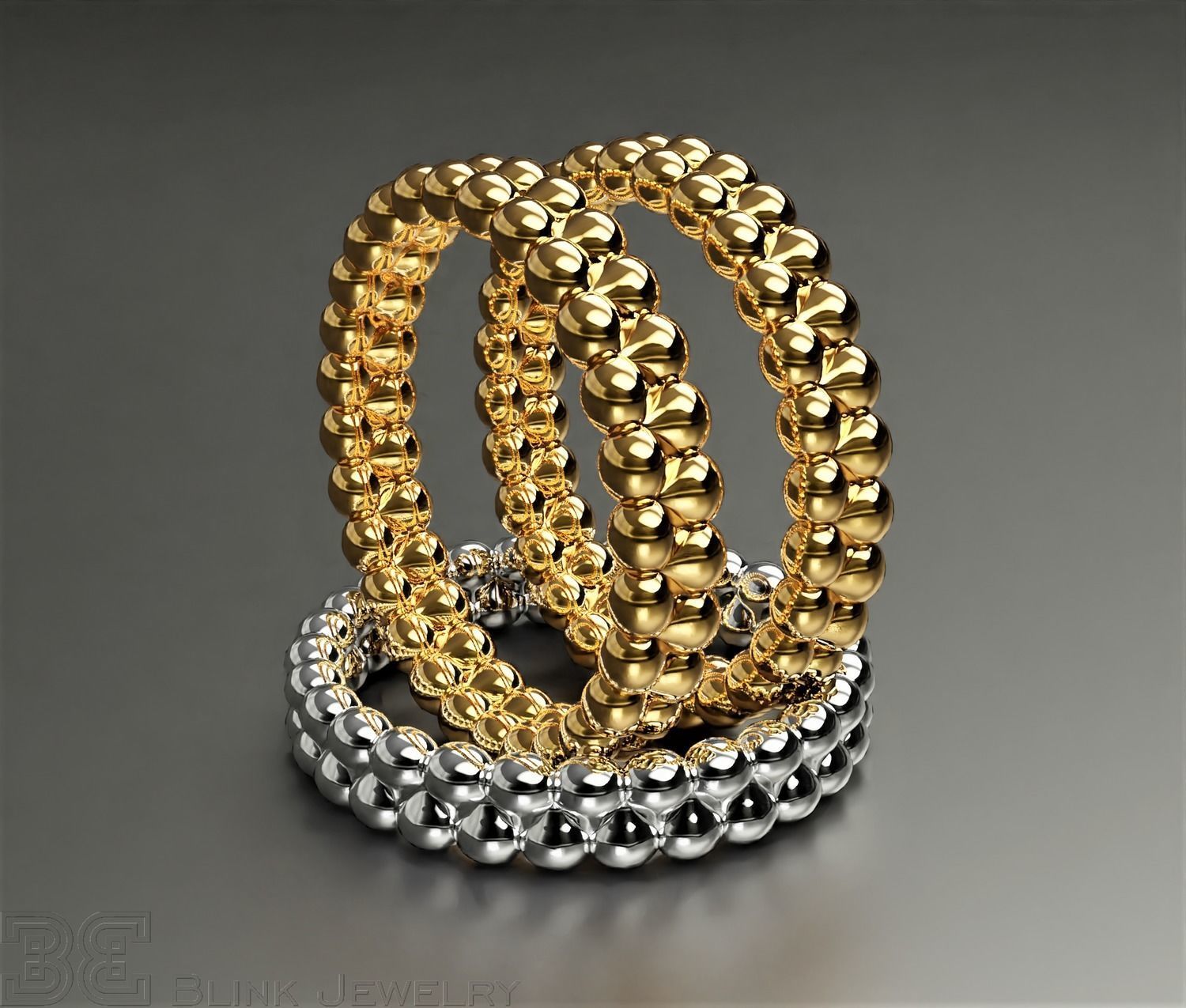 Delicate eternity band luxury style package 3D print model_9
