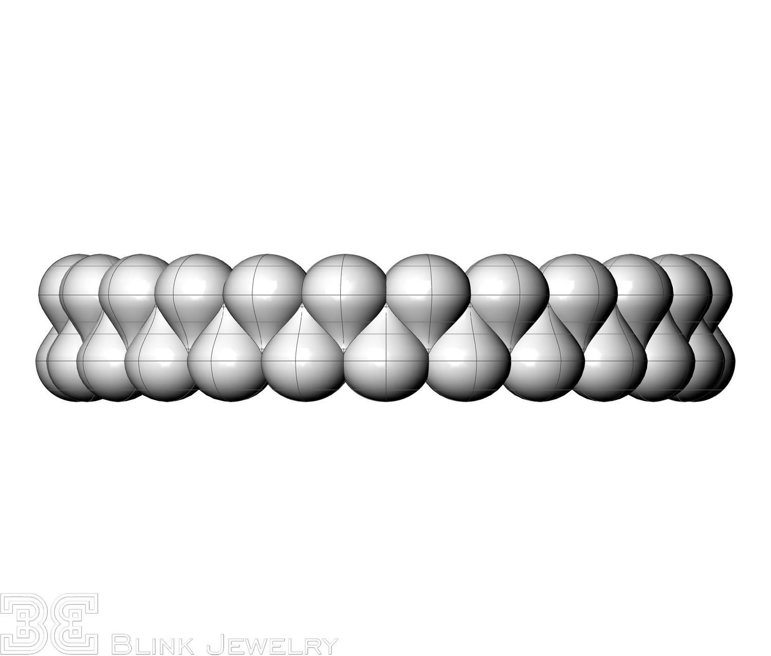 Delicate eternity band luxury style package 3D print model_15