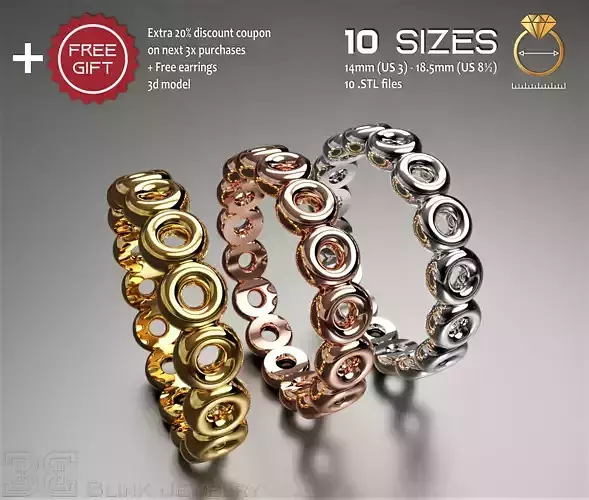 eternity ring stunning platinum package