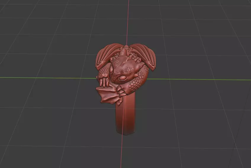 toothless dragon ring 3D print model