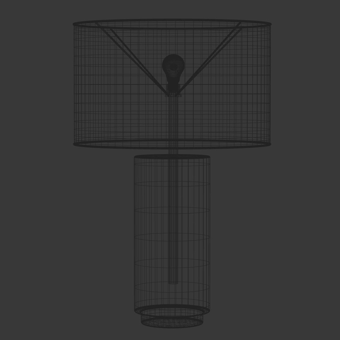 Night vintage table lamp  3D model_6