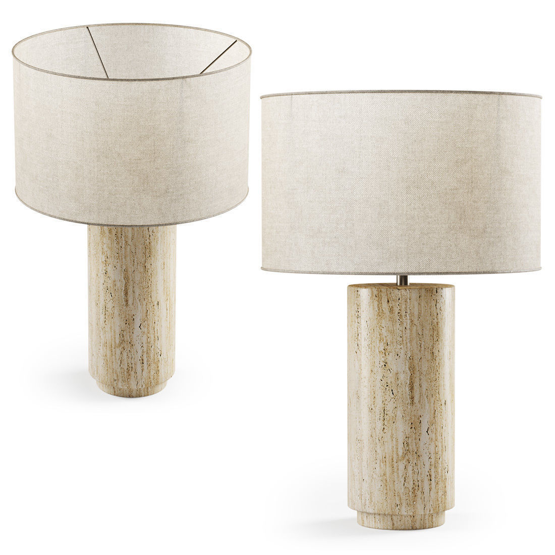 Night vintage table lamp  3D model_2